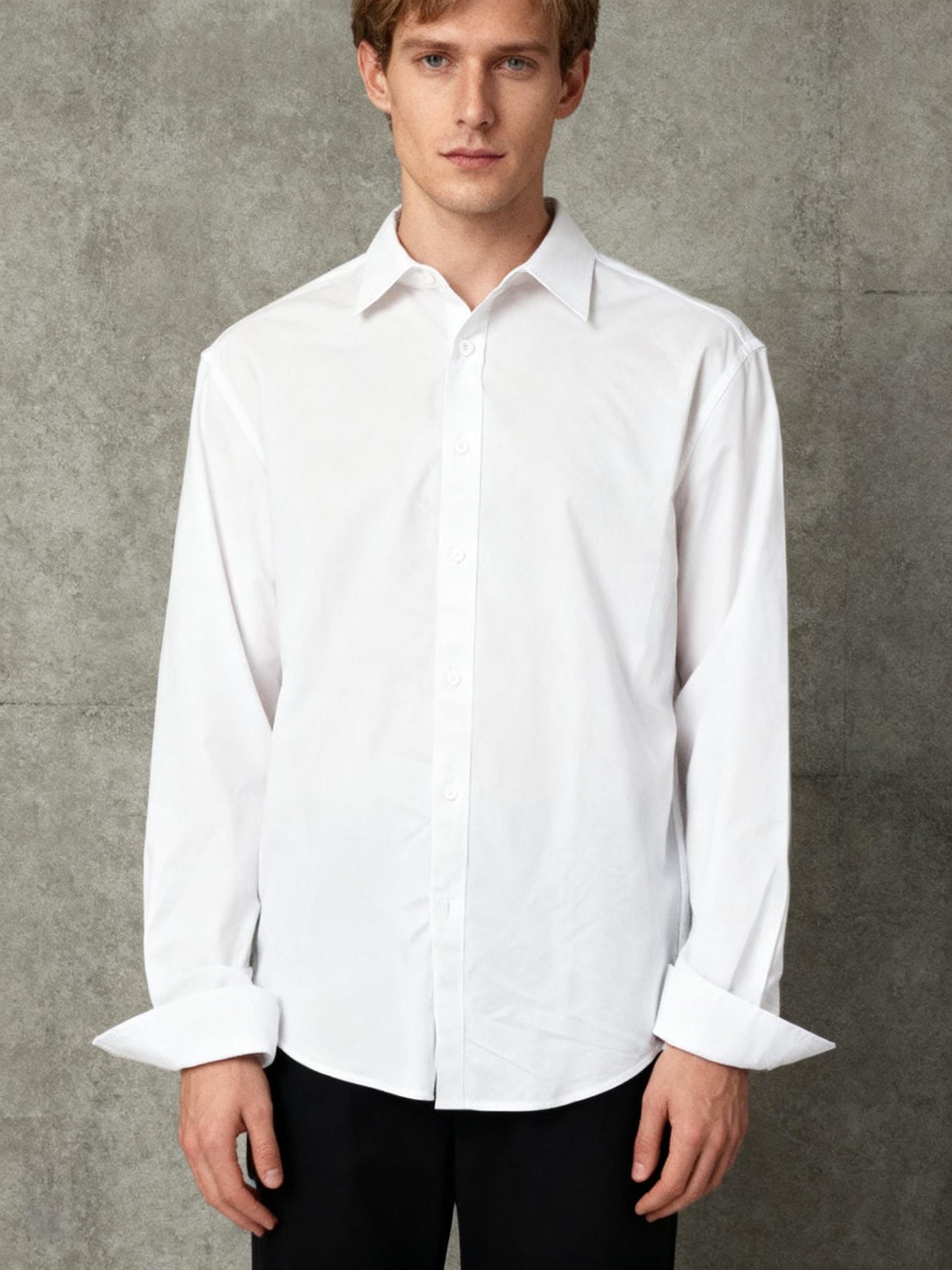 White Suit Shirt Size M