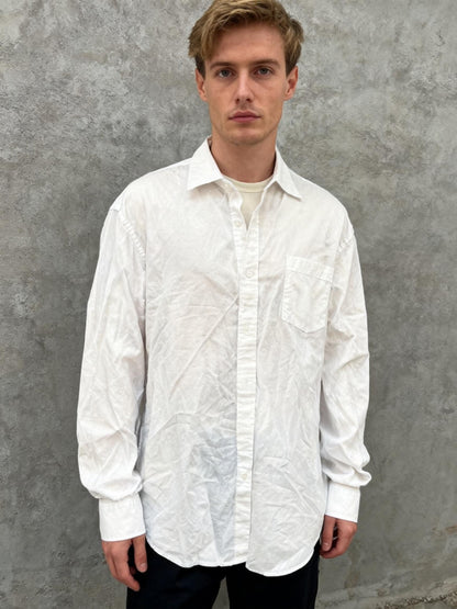 Amazon Essientials White Suit Shirt With Pocket Size L