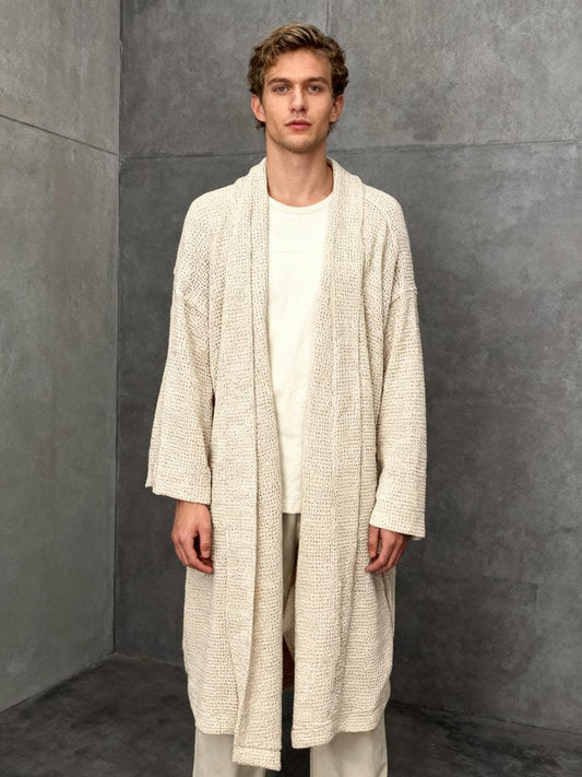 IKEA Cozy Waffle Knit Tie-Waist Robe Size L/XL