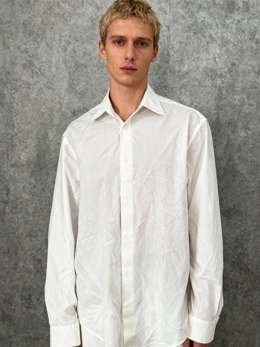 H&M White Suit Shirt Size M