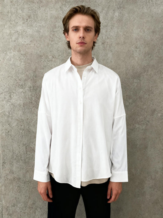 BIG DART White Suit Shirt Size 36