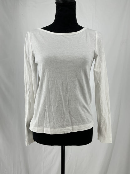 ZARA White Long Sleeve Shirt Size XS