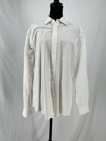 Amazon Essentials White Suit Shirt Size L