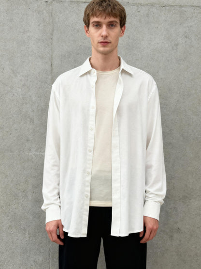 Amazon Essentials White Suit Shirt Size L