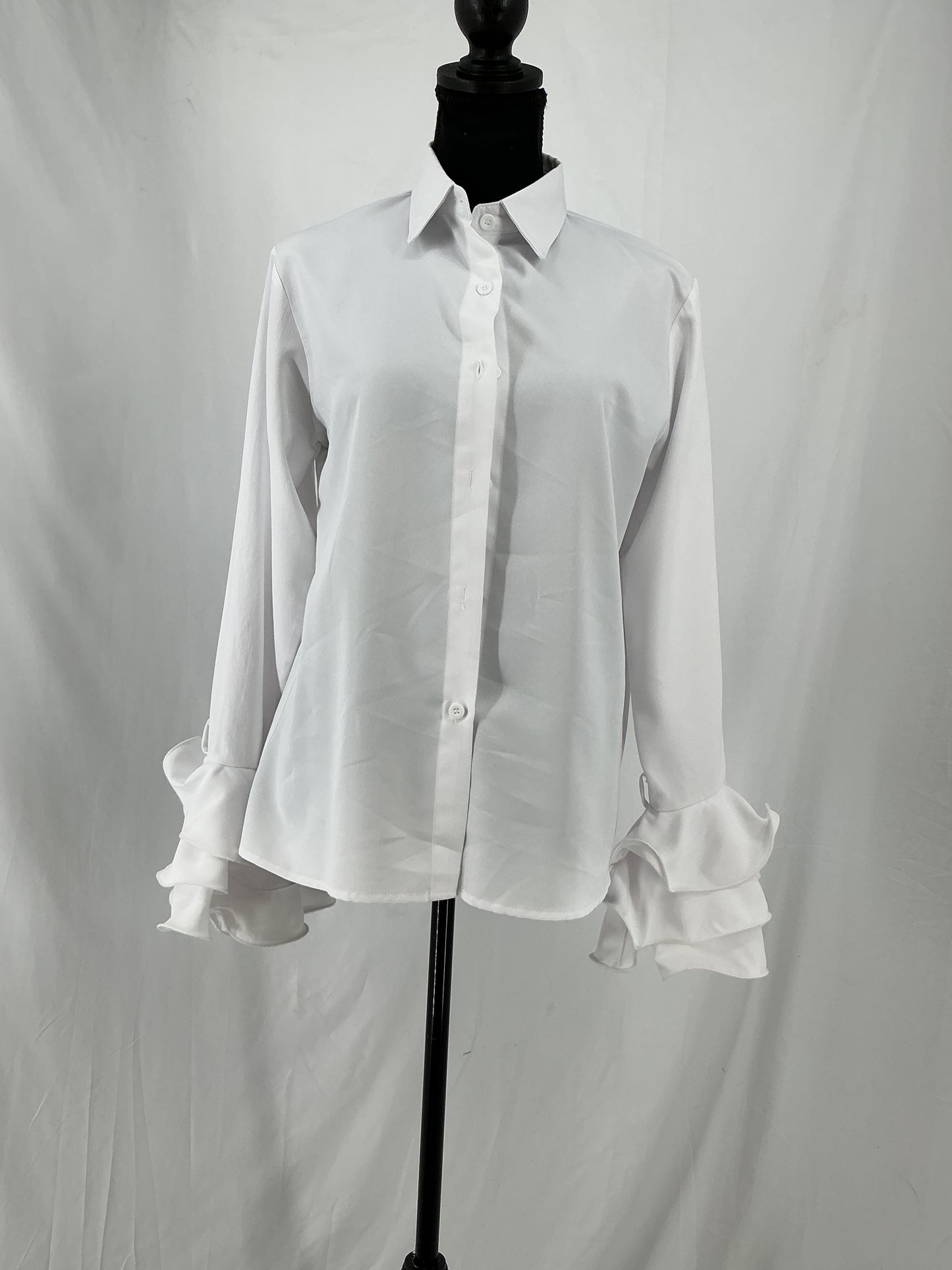 White Suit Shirt Size S