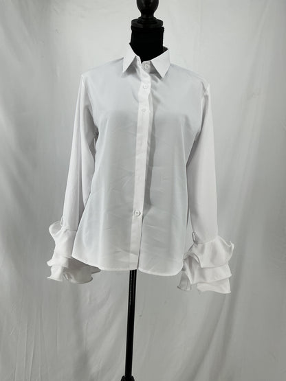 White Suit Shirt Size S