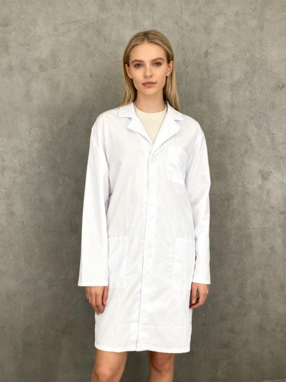 White Lab Coat SIze L