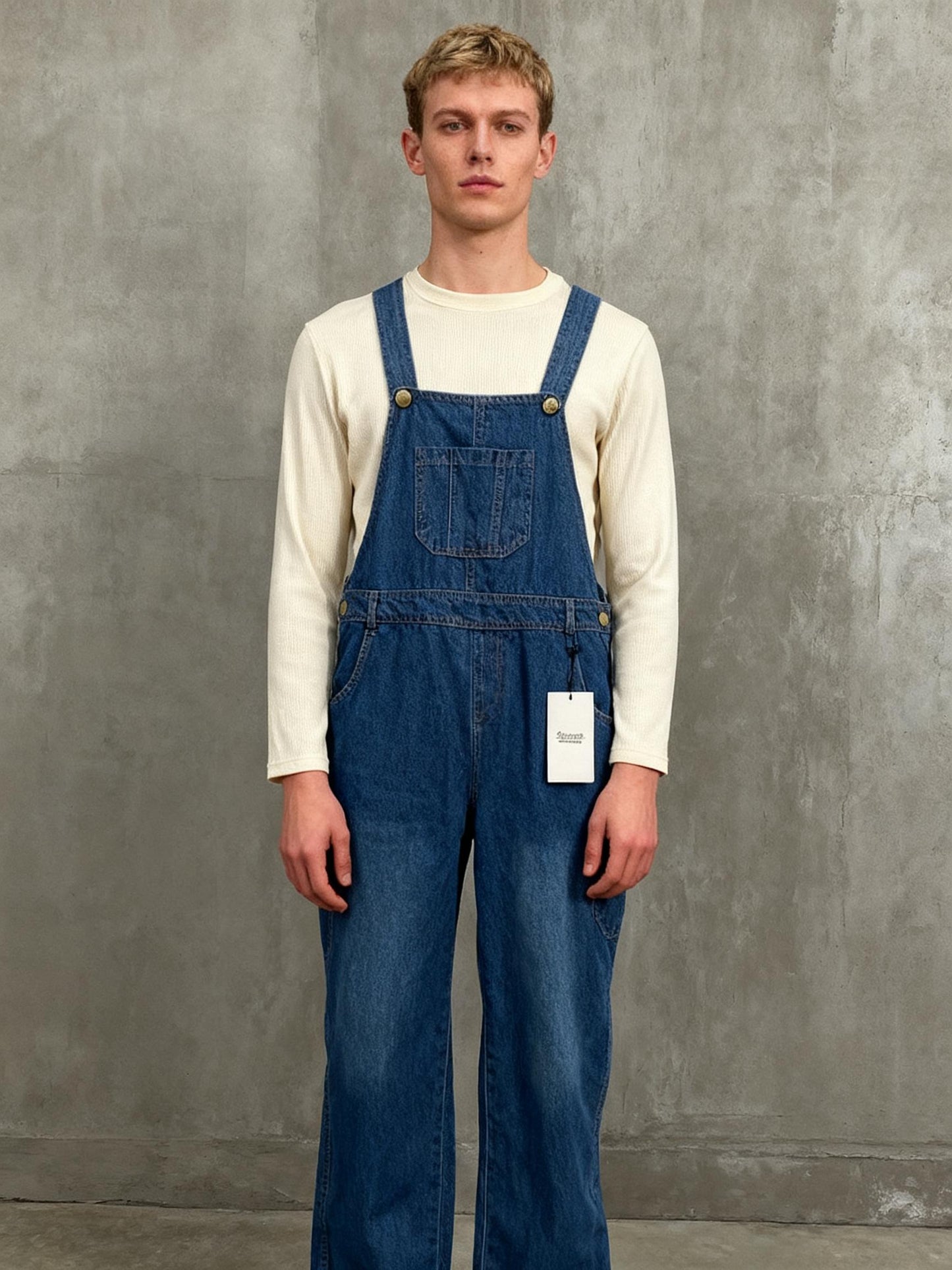 Classic Medium Wash Denim Overalls Size 10