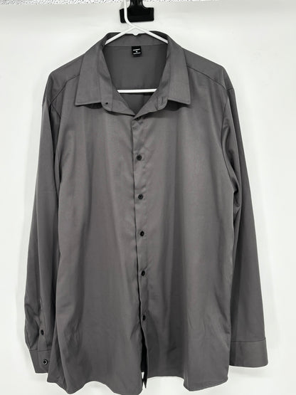 MANFINITY Men’s Gray Business Shirt size xl
