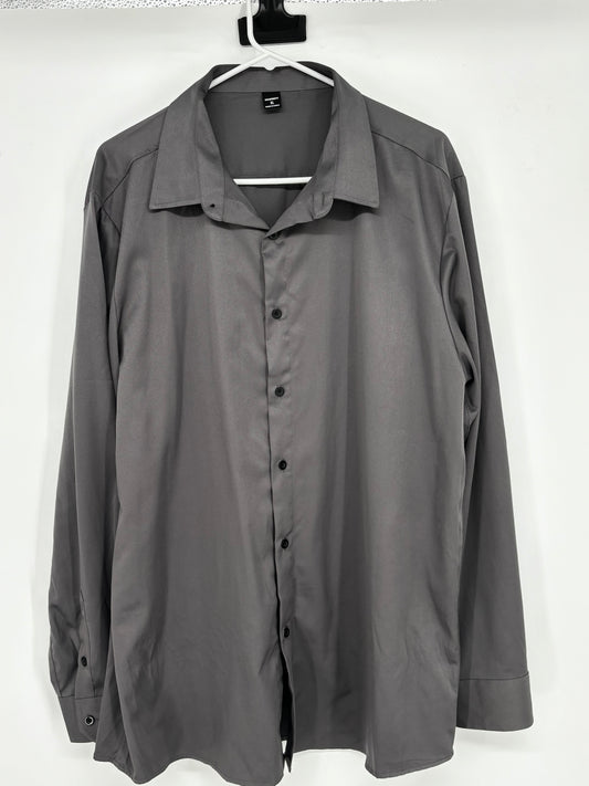 MANFINITY Men’s Gray Business Shirt size xl
