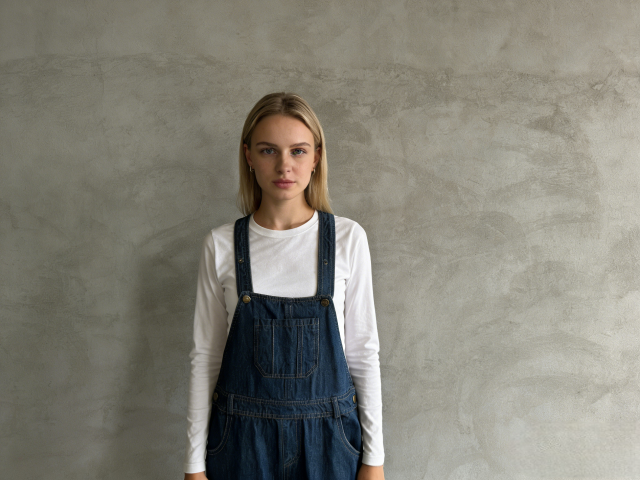 Women’s Blue Denim Overalls – Size 10