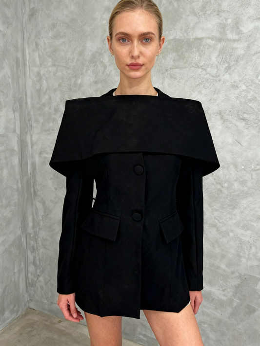 SHEIN Women's Black Off-Shoulder Crop Top – Size S