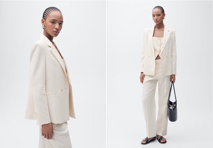 Straight-fit suit jacket Size S