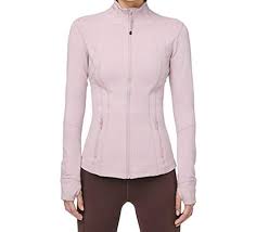 COOrun Women's Running Jackets Slim Fit Workout Jacket Zip Up Athletic Track Tennis Jacket with Thumb Holes Size No