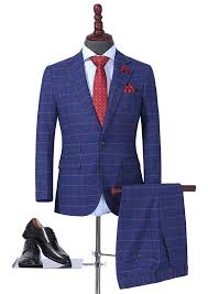 Slim Fit Mens Plaid Blazers Coats Elegant Plaid Jacket  size 40