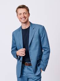 Men Blazer Business Casual Solid Color Suit Jacketsize M