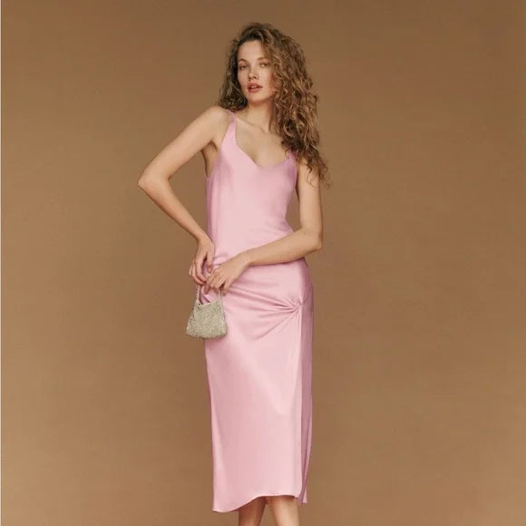 REFORMATION • Bevin Satin Dress in BabygirlSize XS