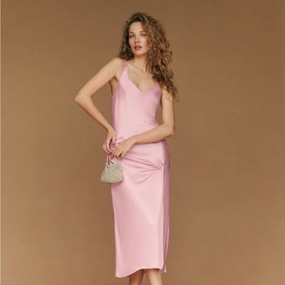 REFORMATION • Bevin Satin Dress in BabygirlSize XS