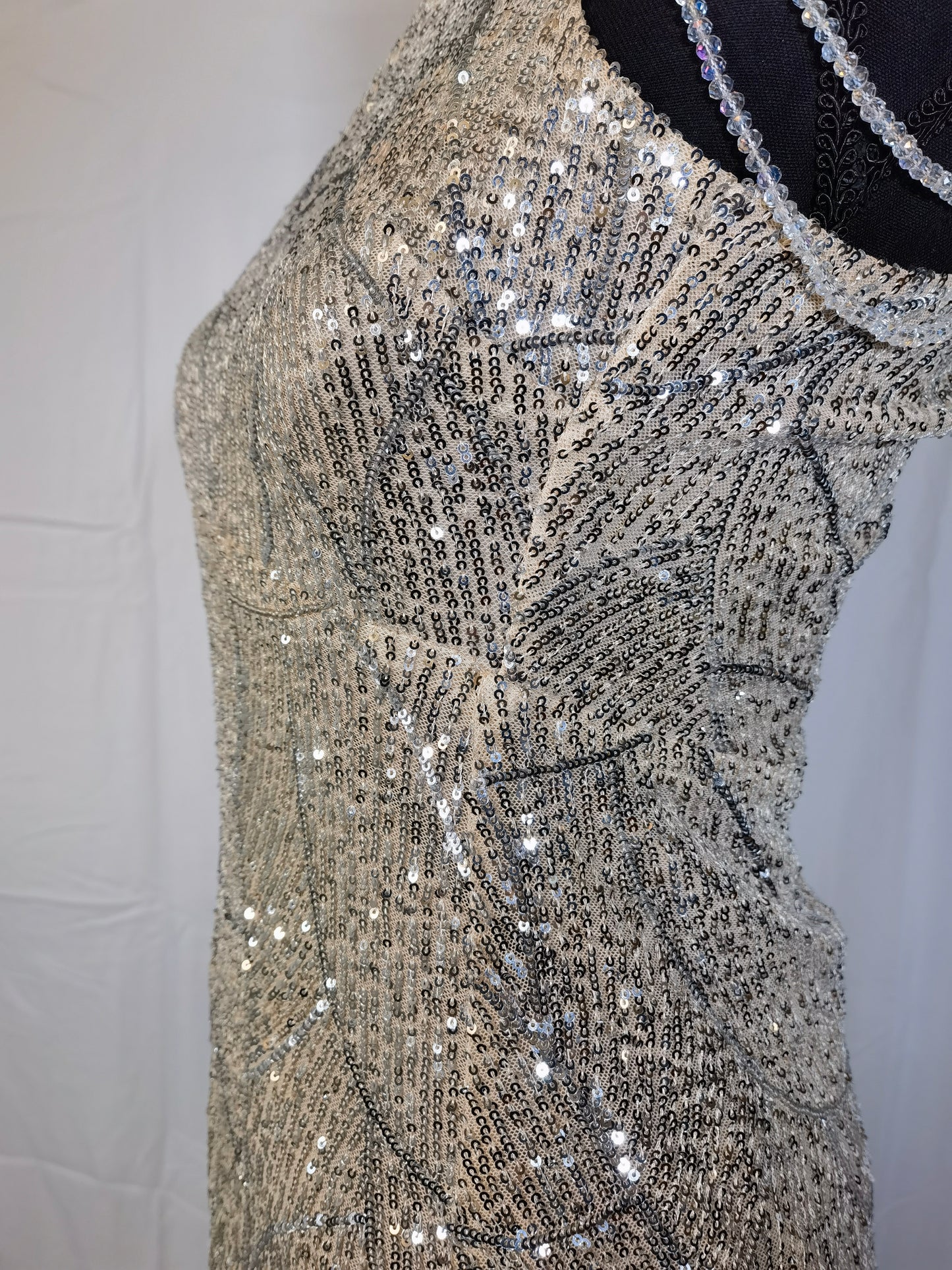 Long Gold Sequin Skirt Size S