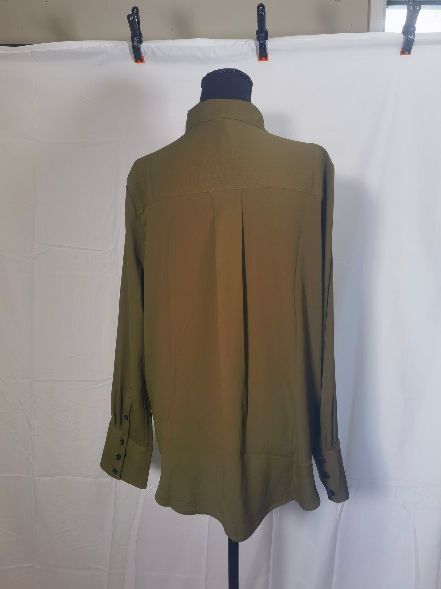 Womens Long Sleeve Tops Ladies Lightweight Jumpers, Women's Casual Fashion Double Pocket Loose Fitting Long Sleeved Solid Color Shirt Long Sleeve Top Women Promotions Size M