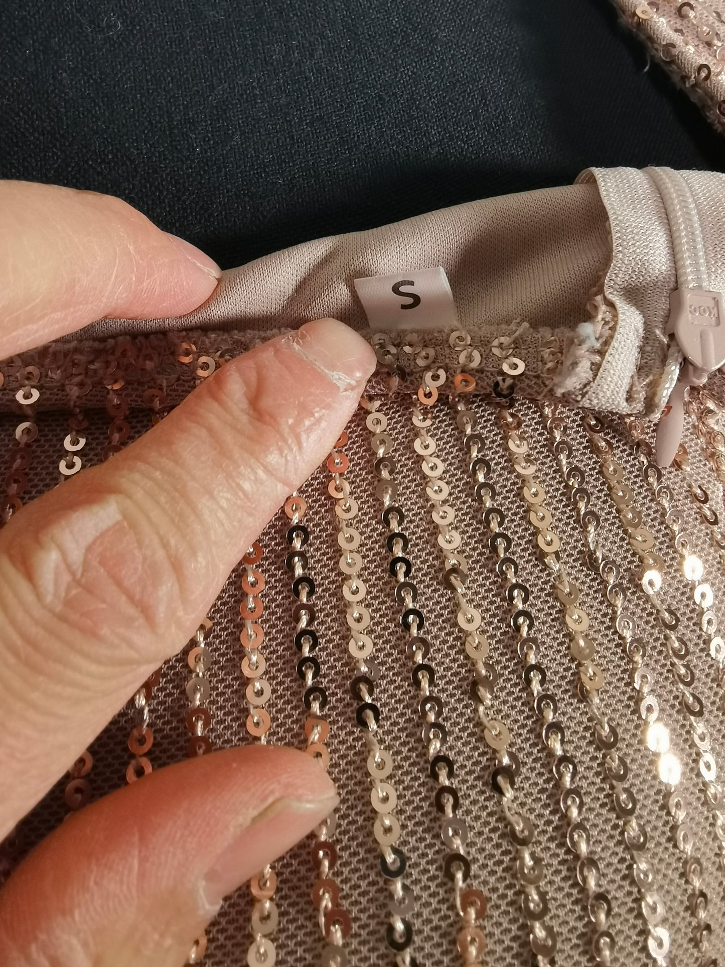 Women's Sleeveless Gown with Pleated Waist  Size S