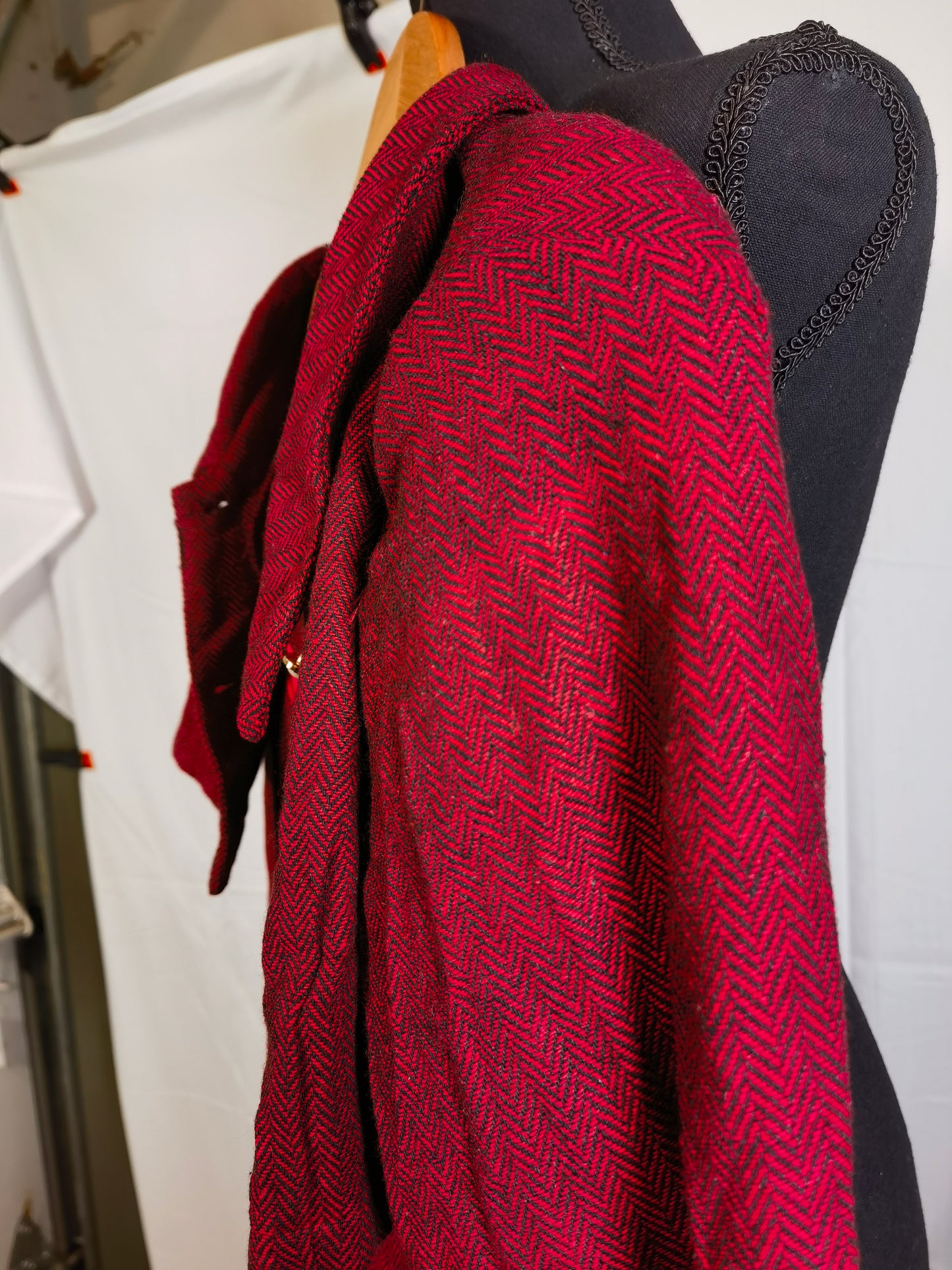 Short Red Top Red Skirt Size L