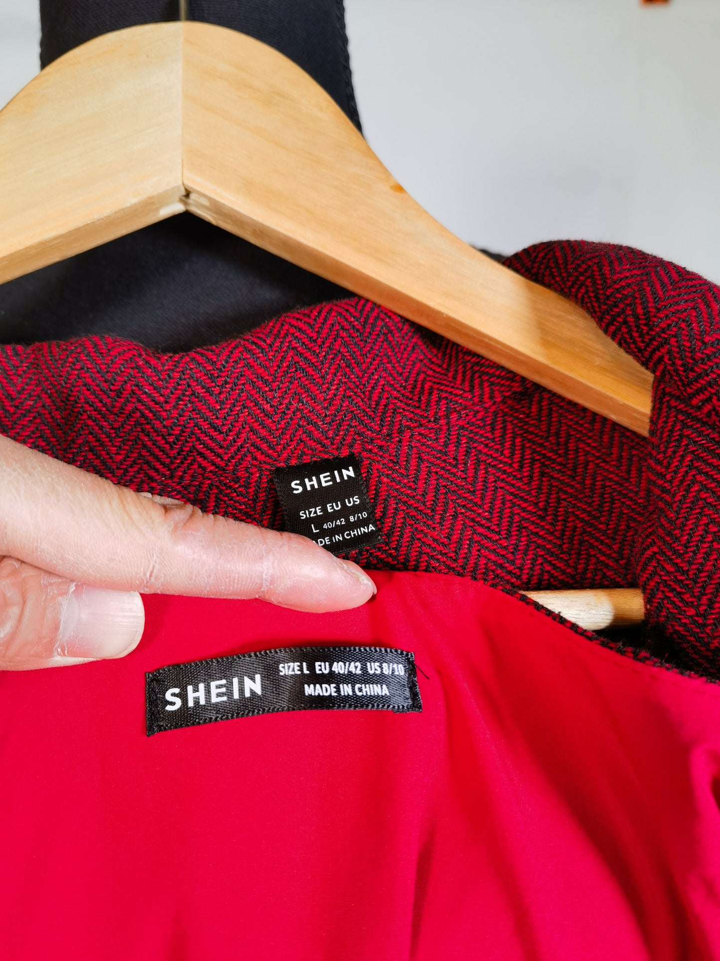 Short Red Top Red Skirt Size L