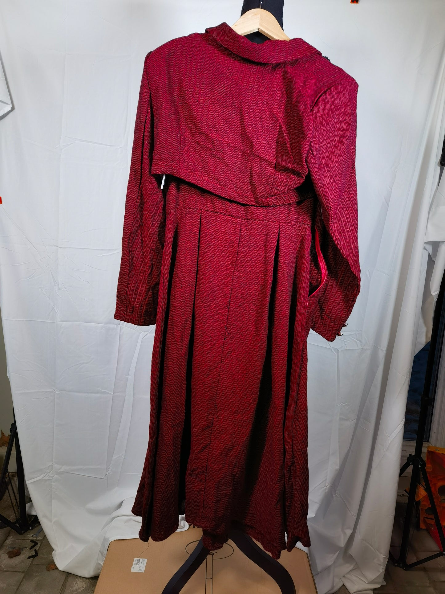 Short Red Top Red Skirt Size L