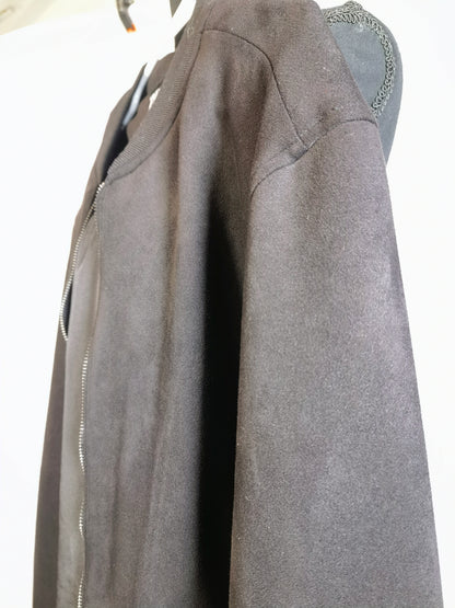 ZARA WASHED-EFFECT BOMBER JACKET Size M