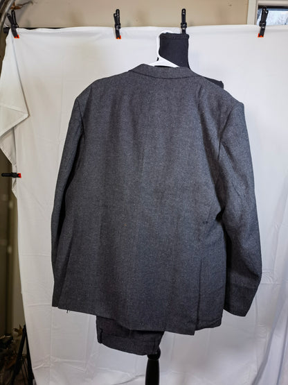 Alfani Mens Marl-Knit Two Button Blazer Jacket, Grey, Large (Regular) size XXL