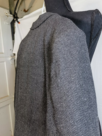 Alfani Mens Marl-Knit Two Button Blazer Jacket, Grey, Large (Regular) size XXL