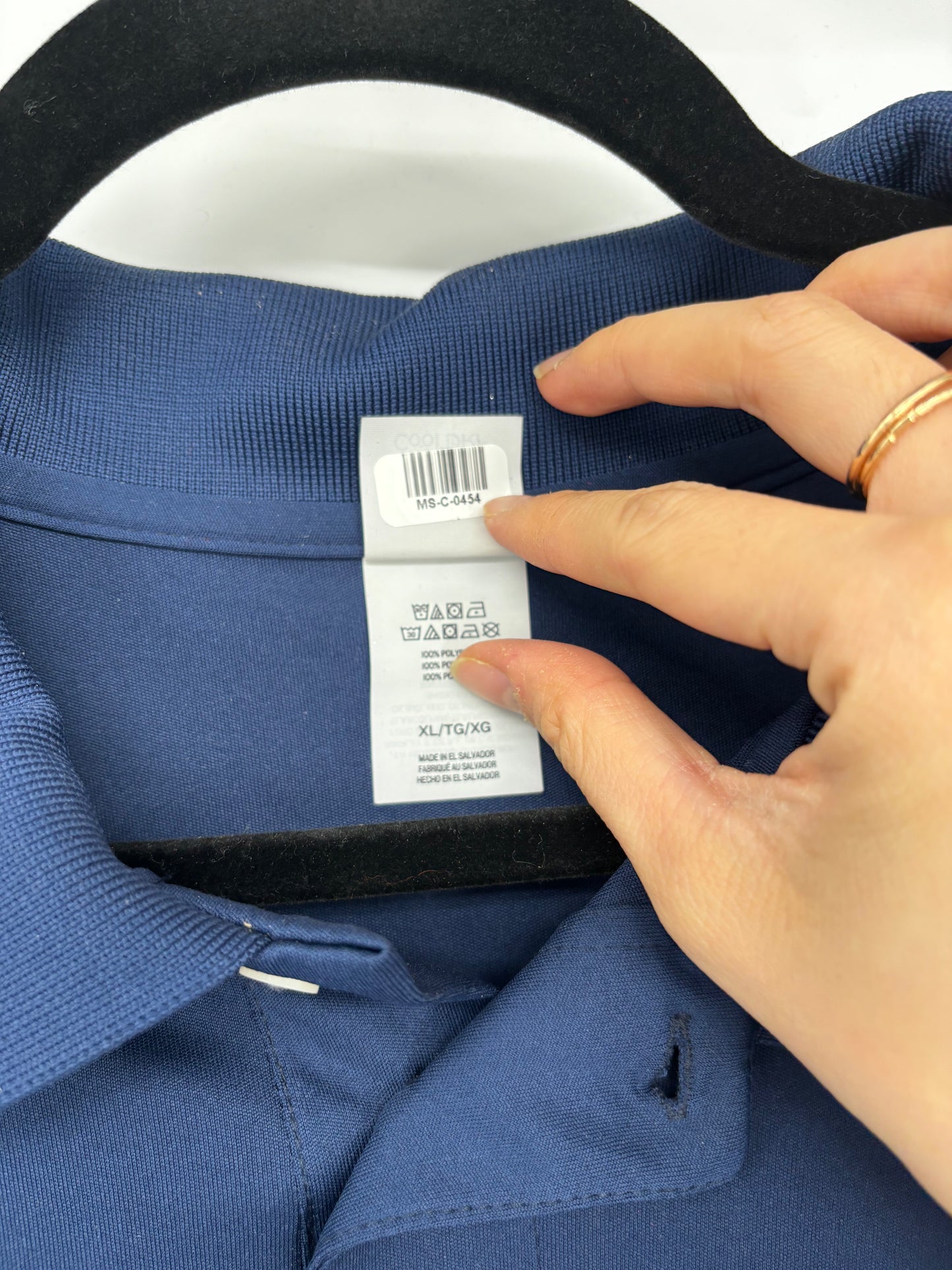 Men’s Navy Blue Polo Shirt – Size XL